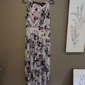 Vera Wang Purple and Black Maxi Sundress for Weddings